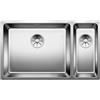 Blanco Lavello una vasca SX con vaschetta ANDANO 500/180-U 1520828 in acciaio inox da 74.5x44 cm - Sottotop