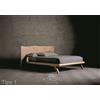 Altacorte Letto king size con testiera Wood Tipo 1 da 180 cm