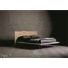 Altacorte Letto king size imbottito con testiera Wood Tipo 7 da 180 cm