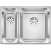 Blanco PRONTA CONSEGNA - Blanco Lavello una vasca DX con vaschetta SOLIS 340/180-IF 1526130 in acciaio inox da 58.5x44 cm - Sopratop/Filotop