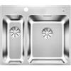 Blanco Lavello una vasca con vaschetta SOLIS 340/180-IF/A 1526132 in acciaio inox da 58.5x50 cm - Sopratop/Filotop