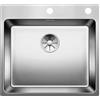 Blanco PRONTA CONSEGNA - Blanco Lavello una vasca ANDANO 500-IF/A 1519556 in acciaio inox da 54x50 cm - Sopratop/Filotop