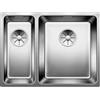 Blanco PRONTA CONSEGNA - Blanco Lavello una vasca DX con vaschetta ANDANO 340/180-IF 1518319 in acciaio inox da 58.5x44 cm - Sopratop/Filotop