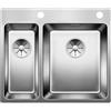 Blanco PRONTA CONSEGNA - Blanco Lavello una vasca con vaschetta ANDANO 340/180-IF/A 1519558 in acciaio inox da 58.5x50 cm - Sopratop/Filotop