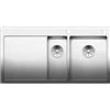 Blanco PRONTA CONSEGNA - Blanco Lavello una vasca con vaschetta e gocciolatoio sx CLARON 6 S-IF 1514001 in acciaio inox da 100x51 cm - Sopratop/Filo
