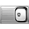 Blanco PRONTA CONSEGNA - Blanco Lavello una vasca con gocciolatoio sx TIPO 45 S Compact 1318615 in acciaio inox da 78x50 cm - Sopratop