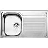 Blanco PRONTA CONSEGNA - Blanco Lavello una vasca con gocciolatoio dx TIPO 45 S 1324948 in acciaio inox da 86x50 cm - Sopratop
