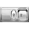 Blanco Lavello una vasca con vaschetta e gocciolatoio sx TIPO II 6 S 1316495 in acciaio inox da 100x50 cm - Sopratop