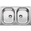 Blanco PRONTA CONSEGNA - Blanco Lavello due vasche TIPO 8 1324949 in acciaio inox da 86x50 cm - Sopratop