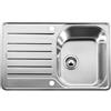 Blanco PRONTA CONSEGNA - Blanco Lavello una vasca con gocciolatoio LANTOS 45 S-IF Compact 1619059 in acciaio inox da 76.8x48.8 cm - Sopratop/Filotop
