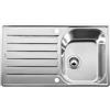 Blanco PRONTA CONSEGNA - Blanco Lavello una vasca con gocciolatoio LANTOS 45 S-IF Salto 1619707 in acciaio inox da 86x50 cm - Sopratop/Filotop