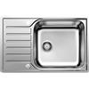 Blanco PRONTA CONSEGNA - Blanco Lavello una vasca con gocciolatoio LANTOS XL 6 S-IF Compact 1623140 in acciaio inox da 78x50 cm - Sopratop/Filotop