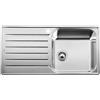 Blanco PRONTA CONSEGNA - Blanco Lavello una vasca con gocciolatoio LANTOS XL 6 S-IF 1619709 in acciaio inox da 100x50 cm - Sopratop/Filotop