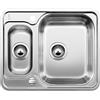 Blanco PRONTA CONSEGNA - Blanco Lavello una vasca con vaschetta LANTOS 6-IF 1616676 in acciaio inox da 59.3x48.8 cm - Sopratop/Filotop