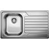 Blanco PRONTA CONSEGNA - Blanco Lavello una vasca con gocciolatoio dx DINAS 45 S 1328103 in acciaio inox da 86x50 cm - Sopratop