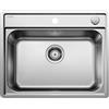 Blanco PRONTA CONSEGNA - Blanco Lavello una vasca LEMIS XL 6-IF 1525109 in acciaio inox da 61.5x50 cm - Sopratop/Filotop