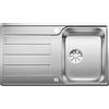 Blanco PRONTA CONSEGNA - Blanco Lavello una vasca con gocciolatoio CLASSIMO 45 S-IF 1525330 in acciaio inox da 86x50 cm - Sopratop/Filotop