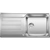 Blanco Lavello una vasca con gocciolatoio CLASSIMO XL 6 S-IF 1525327 in acciaio inox da 100x50 cm - Sopratop/Filotop
