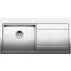 Blanco PRONTA CONSEGNA - Blanco Lavello una vasca con gocciolatoio dx DIVON II 5 S-IF 1519817 in acciaio inox da 100x51 cm - Sopratop/Filotop