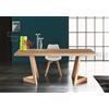 Altacorte Tavolo fisso Seven con struttura e piano in legno con dimensioni a scelta - Bordo dritto