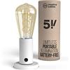 creative cables Lampada portatile in confezione regalo SI! a 5 volt - Con lampadina, Bianco opaco