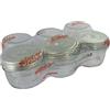 Le Parfait 900010 - Confezione di 6 vasetti da 200 g, Linea Familia Wiss, Tappo a Vite