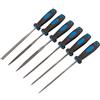 Draper 83480 - Set di 6 lime per aghi con impugnatura morbida, 150 mm, colore: Blu