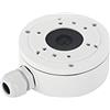 Hikvision DS-1280ZJ-XS Scatola di giunzione Deep base per ds-2cd2042wd-i rete IP telecamera Bullet, Alluminio, Bianco, Φ100 mm