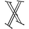 TIGER KYS14-BK Supporto per tastiere con doppio telaio a X - colore nero