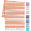 Artexia Telo Mare Grande In Cotone Riciclato Telo Spiaggia 90x180 cm Asciugamano Da Spiaggia Telo Mare XXL Asciugatura Rapida Ultra Leggero E Morbido (Arancio)