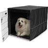 MidWest Homes for Pets Copertura per gabbia per cani XL, in poliestere nero, adatta alla maggior parte delle casse da 122 cm, lavabile in lavatrice, riduce l'abbaiare e la masticazione