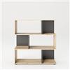 phoenix group Scaffale SHELFY con 6 scomparti, rovere Artisan con grigio