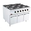 Cucina Professionale a Gas 6 Fuochi, Profondità 90 cm