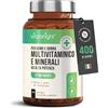 VitaBright Multivitaminico Completo VitaBright Uomo e Donna | 400 Compresse (400 Giorni) | 27 Vitamine e Minerali | 100% NRV Tutte le Vitamine | Integratore Multivitaminico per Adulti e Ragazzi 12+