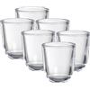 Bolsius - Portacandele in vetro per candele votive - 6 pezzi - 6,5 cm - Rotondo - Portacandele votive - Vetro trasparente - Decorazione - Accessori per la casa