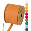 Halbach Seidenbänder Nastro di cotone 10 mm x 30 m, nastri per fai da te, nastro in tessuto per decorazioni, nastro in 100% cotone, fai da te, per lavori di cucito, colore: giallo ocra 24500