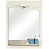 Pelipal 980.356009 09 - Specchio 09, in legno di pino, 68/60/10 cm, colore: Bianco