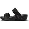 Fitflop Lulu Glitter Slides, Infradito Donna, Glitter Nero, 42 EU