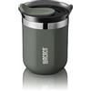 WACACO Octaroma Classico Tazza Termica Caffe con Isolamento Sottovuoto, Bicchiere da Viaggio in Acciaio Inossidabile a Doppia Parete con Coperchio, 6 fl oz (180ml), Grigio