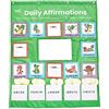hand2mind Learning Resources Tabellone a Tasche delle Affermazioni Quotidiane , Schede con affermazioni di mindfulness, Affermazioni positive per i bambini, Tabellone a tasche per decorare la classe