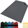 gipfelsport Coperta da Picnic - Coperta Montagna, Coperta da Spiaggia | Durevole, Portatile, Leggero, Impermeabile | 200x140cm | Grigio