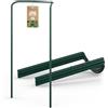 GardenGloss® Supporti per Arbusti (5 Pezzi) - Supporto per Arbusti Mezzo Rotondo - Supporto per Piante in Acciaio - Supporto per Fiori per Ortensie e Rose - Anello per Arbusti (70cm x 40cm)