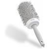 Olivia Garden Expert Blowout Speed - Bianco & Grigio - 65 - Spazzola rotonda in ceramica con corpo extra lungo per messe in piega 25% più veloci