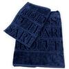 Trussardi Coppia Spugna di Puro Cotone (Blu)