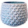 Nordring Vaso Pino - per Fiori da Interno e Piante da Interno, Piante grasse, Cactus, Orchidee M (13,5 cm ø), Cielo-Blu, Ceramica Gres