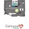 CartucceIn Nastro per etichette compatibile Brother TZE-731 nero su verde