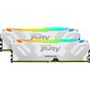 Kingston Ram DIMM DDR5 32GB Kingston Fury doppio 6400MHz CL32 Bianco [KF564C32RWAK2-32]