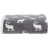 Eddie Bauer Throw Blanket Biancheria da Letto Reversibile in Pile Sherpa, Decorazione per la casa, per Tutte Poliestere, Moose Stance Grigio, Coperta