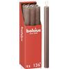 Bolsius - Candele rustiche - tortora - 9 pezzi - 27 x 2,3 cm - Lunghezza durata 13 ore - Non profumate - Contiene cera vegetale naturale - Senza olio di palma