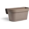 Erba Balconetta B-smart cm 36x16x19h tortora con sottovaso